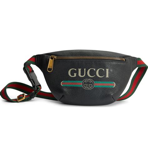 gucci logo print medium leather pouch|old Gucci emblem.